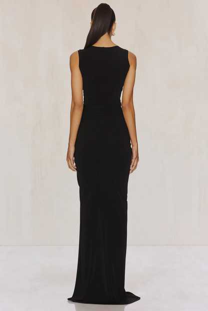 Gathered Belt Dress