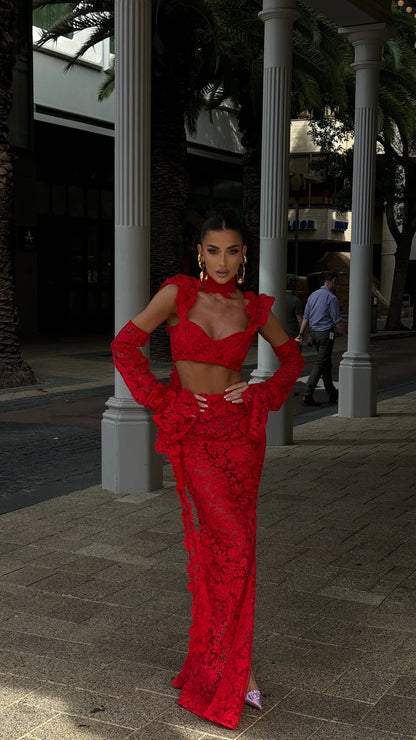 La Bonita Long Skirt & La Bonita Corset